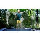 Trampoline EXIT Elegant Premium de 244x427cm avec filet de sécurité Deluxe - violet
