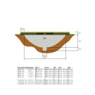 Le trampoline EXIT Silhouette inground ø183cm - vert