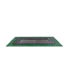 EXIT Dynamic trampoline enterré au niveau du sol 244x427cm avec dalles de sécurité Freezone - noir