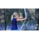 Trampoline EXIT Elegant de 214x366cm avec filet de sécurité Economy - rouge