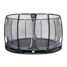 Trampoline enterré EXIT Elegant Premium ø366cm avec filet de sécurité Deluxe - noir