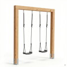 EXIT Linea Massiv 140 Balançoire double en bois
