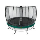 Trampoline EXIT Elegant Premium ø366cm avec filet de sécurité Deluxe - vert