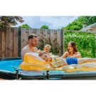 Piscine EXIT Wood ø300x76cm avec pompe filtrante - marron