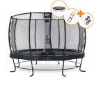 Trampoline EXIT Elegant Premium ensemble complet ø366cm - noir