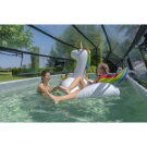 Piscine EXIT Black Leather 540x250x122cm avec pompe filtrante &agrave; sable et d&ocirc;me - noir
