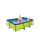 Piscine EXIT Lime 220x150x65cm avec pompe filtrante - vert