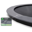 Le trampoline enterré EXIT InTerra groundlevel ø305cm - gris