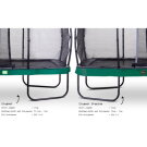 Trampoline EXIT Elegant de 214x366cm avec filet de sécurité Economy - vert
