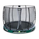 Trampoline enterré EXIT Elegant ø305cm avec filet de sécurité Economy - vert