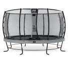 Trampoline EXIT Elegant Premium ø427cm avec filet de sécurité Deluxe - gris