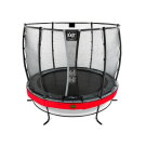 Trampoline EXIT Elegant Premium ø305cm avec filet de sécurité Deluxe - rouge