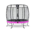 Trampoline EXIT Elegant Premium ø253cm avec filet de sécurité Deluxe - violet