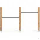 Barre fixe double en bois EXIT Linea Robust 110