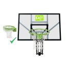 Panier de basket et anneau de dunk pour montage mural EXIT Galaxy - vert/noir