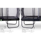 Trampoline EXIT Elegant de 244x427cm avec filet de sécurité Economy - noir