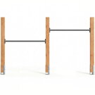 Barre fixe double en bois EXIT Linea Robust 110