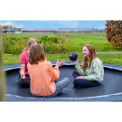 Trampoline de sport enterré au niveau du sol EXIT InTerra ø244cm - noir