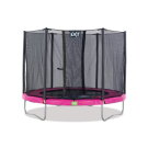 Trampoline EXIT Twist ø 244 cm - rose/gris