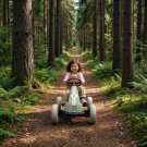 EXIT Foxy kart à pédales pour enfants vert | kart à pédales dès 2 ans