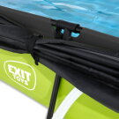 Piscine EXIT Lime 300x200x65cm avec pompe filtrante et voile d'ombrage - vert