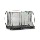 Trampoline enterré EXIT Silhouette 214x305cm avec filet de sécurité - noir
