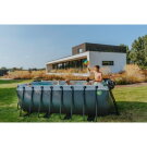 Piscine EXIT Stone 400x200x122cm avec pompe filtrante - grise