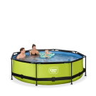 Piscine EXIT Lime ø300x76cm avec pompe filtrante - vert