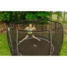EXIT Dynamic trampoline enterré au niveau du sol ø366cm avec filet de sécurité - noir