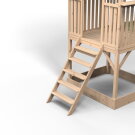 Maisonnette en bois avec toboggan et bac à sable EXIT Panorama 500