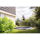 Trampoline de sport enterr&eacute; au niveau du sol EXIT InTerra 214x305cm - noir