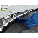 Trampoline EXIT Elegant de 214x366cm avec filet de sécurité Economy - bleu