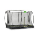 Trampoline enterré EXIT Silhouette 214x305cm avec filet de sécurité - noir