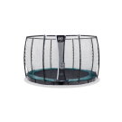 Trampoline EXIT Supreme groundlevel ø305cm avec filet de sécurité - vert