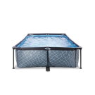 Piscine EXIT Stone 300x200x65cm avec pompe filtrante - grise