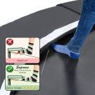 Trampoline EXIT Supreme groundlevel ø305cm avec filet de sécurité - noir
