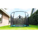 Trampoline EXIT Supreme groundlevel 214x366cm avec filet de sécurité - noir