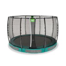 Trampoline enterr&eacute; EXIT Allure Premium &oslash;366cm - vert