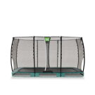 Trampoline enterr&eacute; EXIT Allure Classic 214x366cm - vert