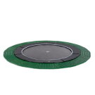 EXIT Dynamic trampoline enterré au niveau du sol ø427cm avec dalles de sécurité Freezone - noir