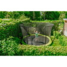 Trampoline enterré EXIT Silhouette ø366cm avec filet de sécurité - vert