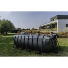 Piscine EXIT Stone 400x200x122cm avec pompe filtrante à sable - grise