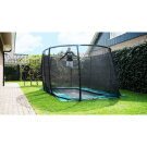 Trampoline EXIT Supreme groundlevel 244x427cm avec filet de sécurité - noir