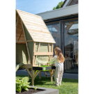 Maisonnette avec toboggan et cuisine EXIT Yuki 350