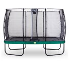 Trampoline EXIT Elegant de 244x427cm avec filet de sécurité Economy - vert