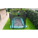 Trampoline EXIT Supreme groundlevel 244x427cm avec filet de sécurité - noir