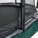 Trampoline enterré EXIT Elegant Premium de 214x366cm avec filet de sécurité Deluxe - vert