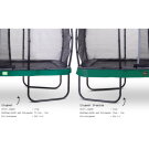 Trampoline EXIT Elegant Premium ensemble complet 214x366cm - vert