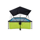 Piscine EXIT Lime 220x150x65cm avec pompe filtrante et voile d'ombrage - vert