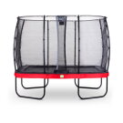 Trampoline EXIT Elegant de 214x366cm avec filet de sécurité Economy - rouge